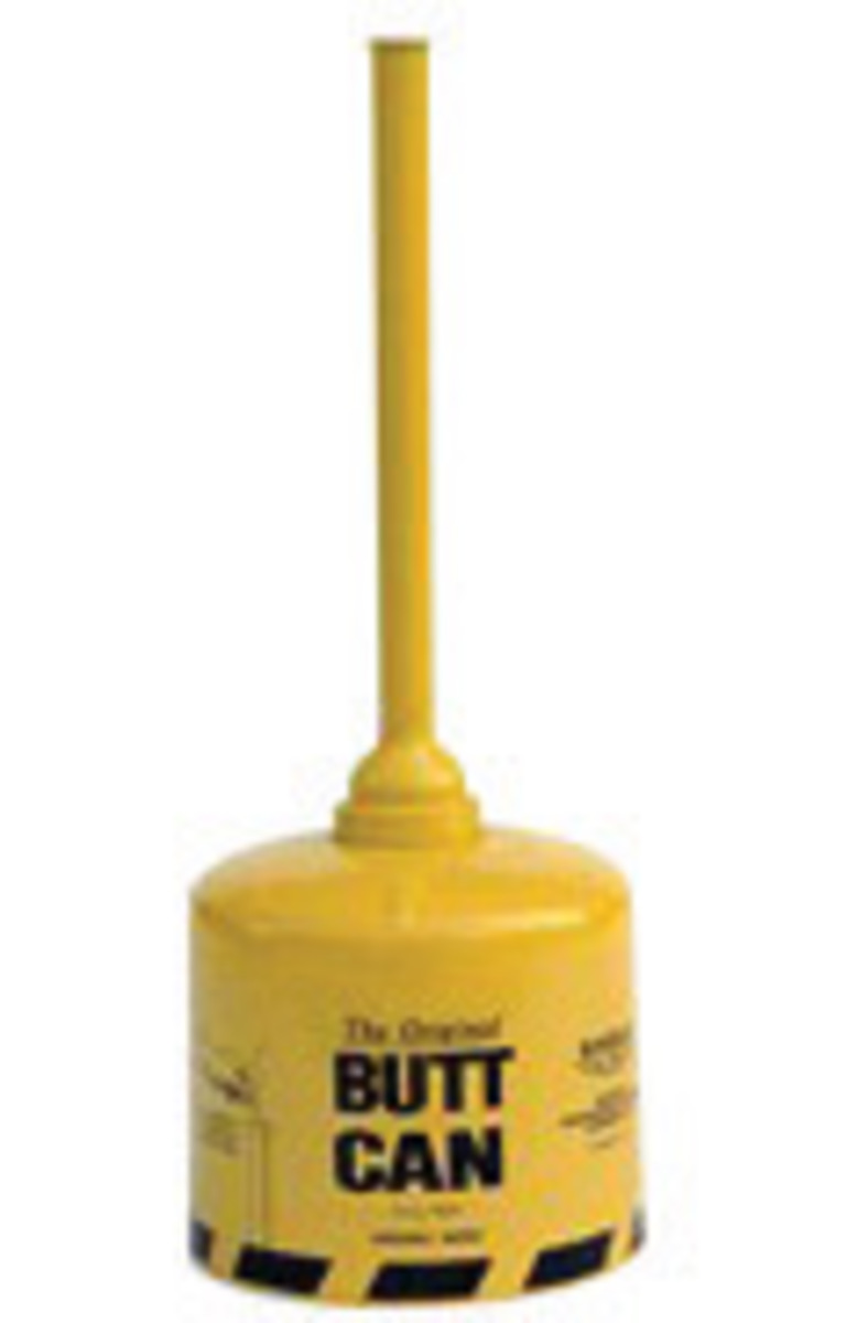 Eagle 5 Gallon Yellow Galvanized Steel Original Butt Can With Tube