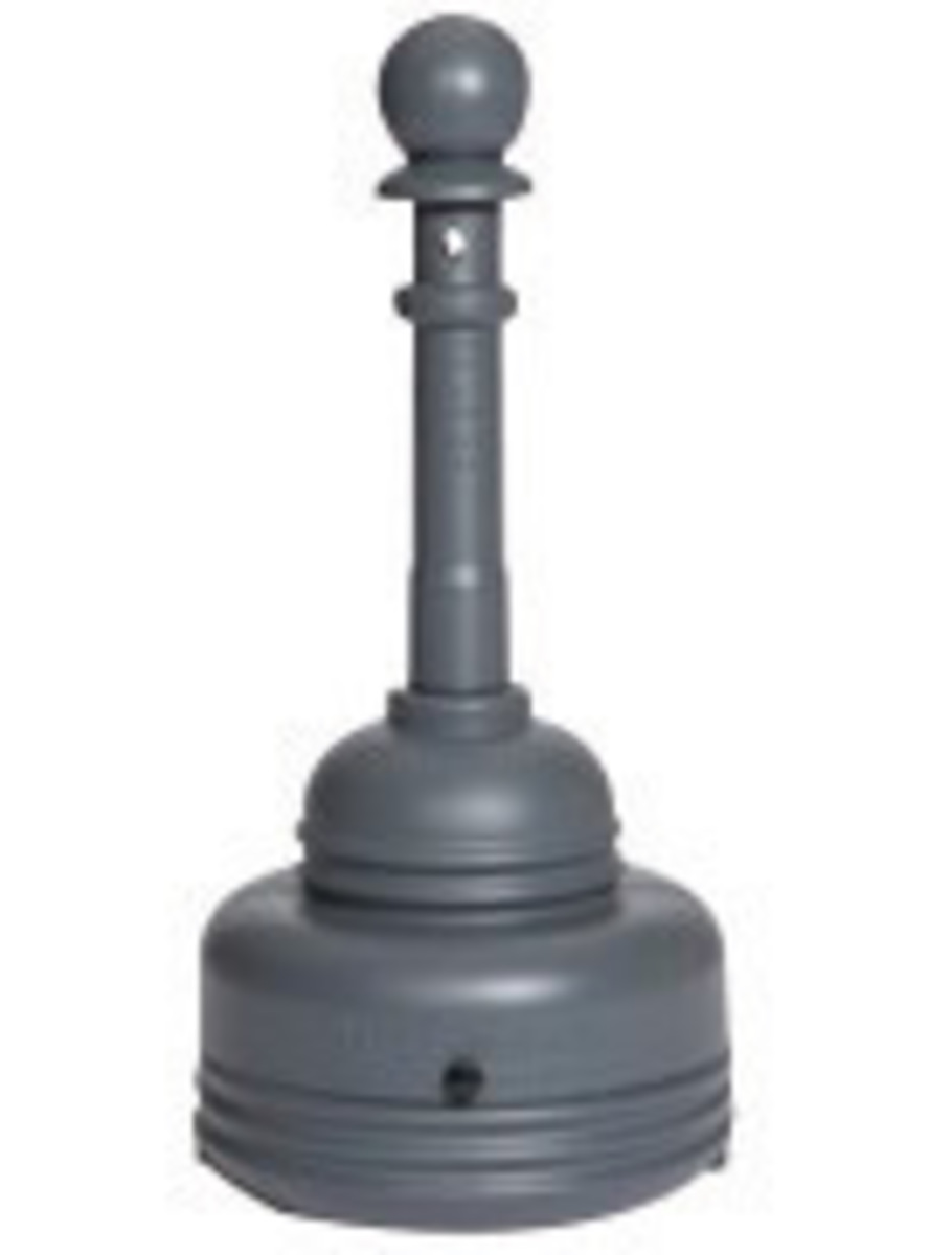 Eagle 5 Quart Gray SafeSmoker HDPE Cigarette Receptac E421206GRAY for sale online at autumn supply