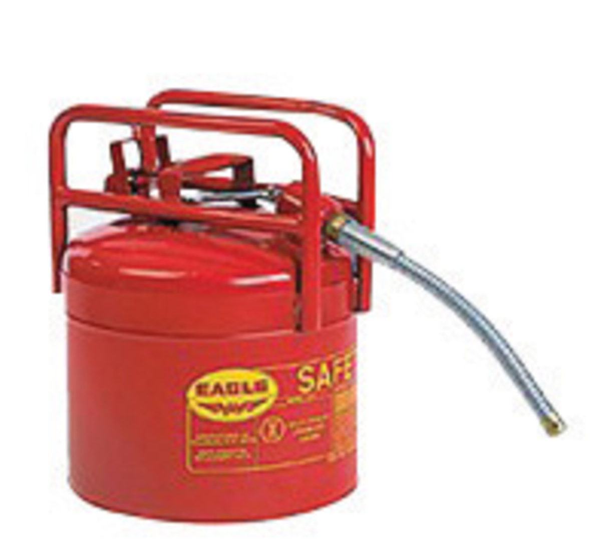 Eagle 5 Gallon Red 24 Gauge Galvanized Steel Type II Safety Can With 7/8