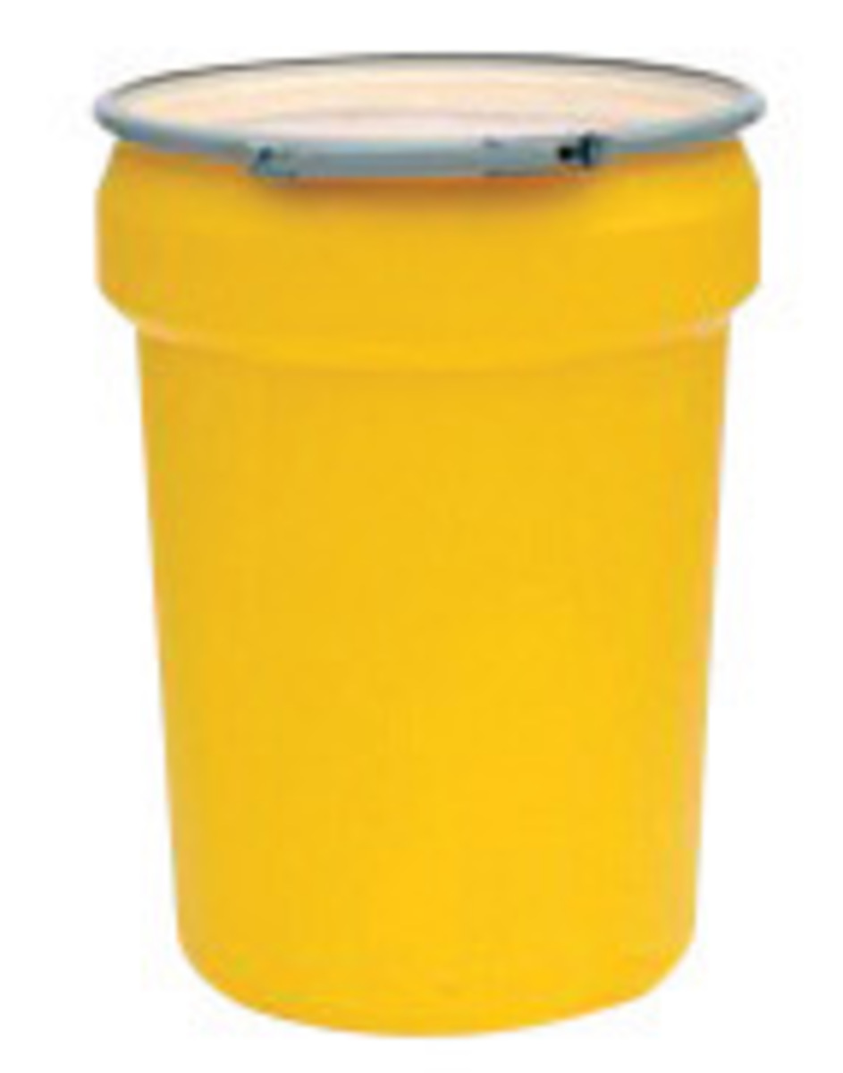 Eagle 30 Gallon Yellow HDPE Open Head Containment Lab E421601M for sale online at autumn supply