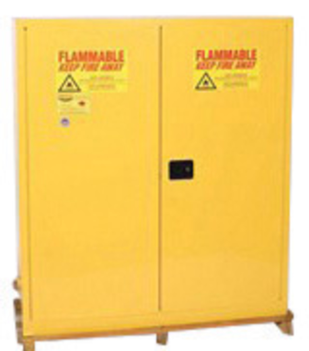 Eagle 110 Gallon Yellow 18 Gauge Steel Vertical Drum E421955 for sale online at autumn supply