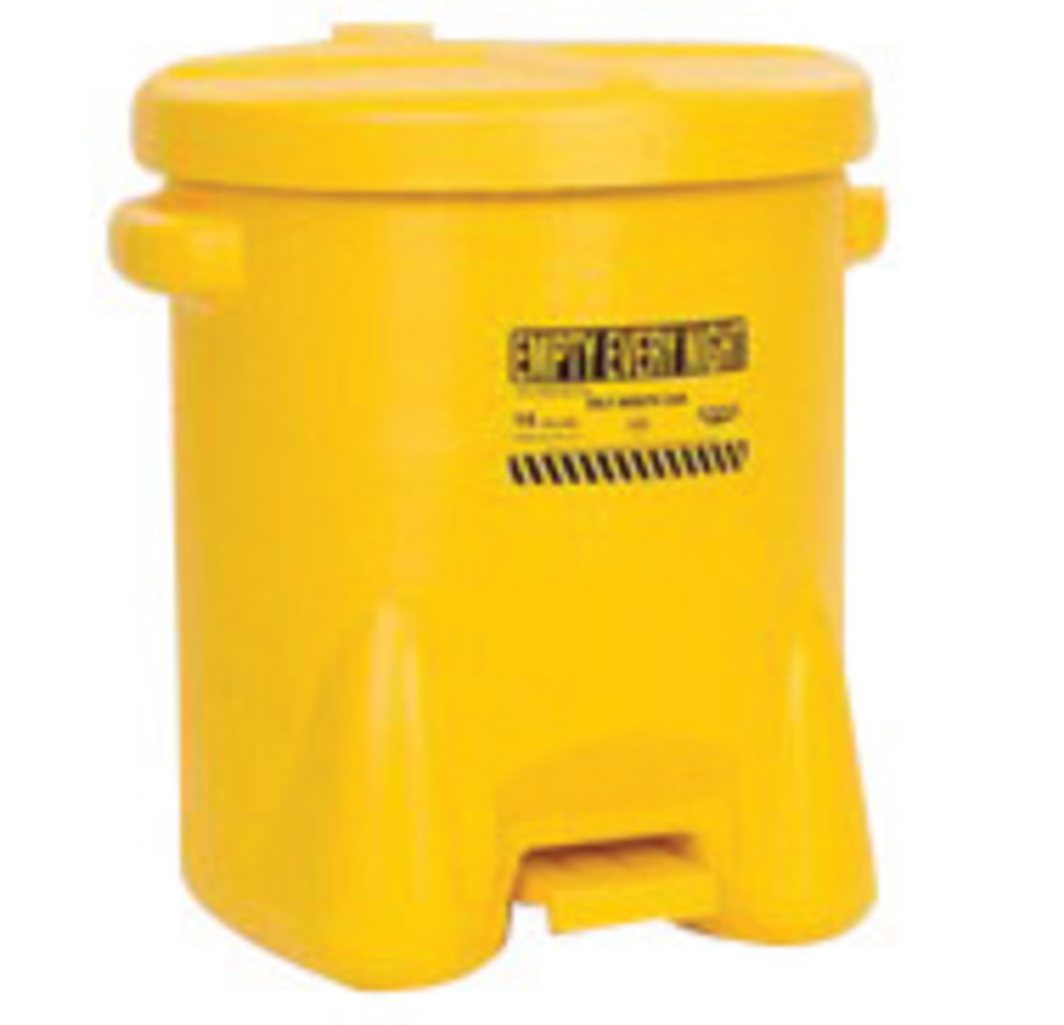 Eagle 14 Gallon Yellow HDPE Oily Waste Can With Self-Closing Lid