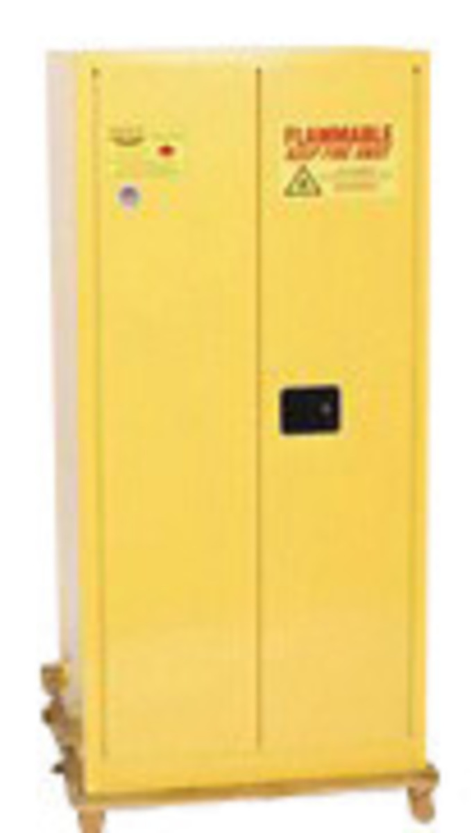 Eagle 55 Gallon Yellow Galvanized Steel Safety Storage Cabinet