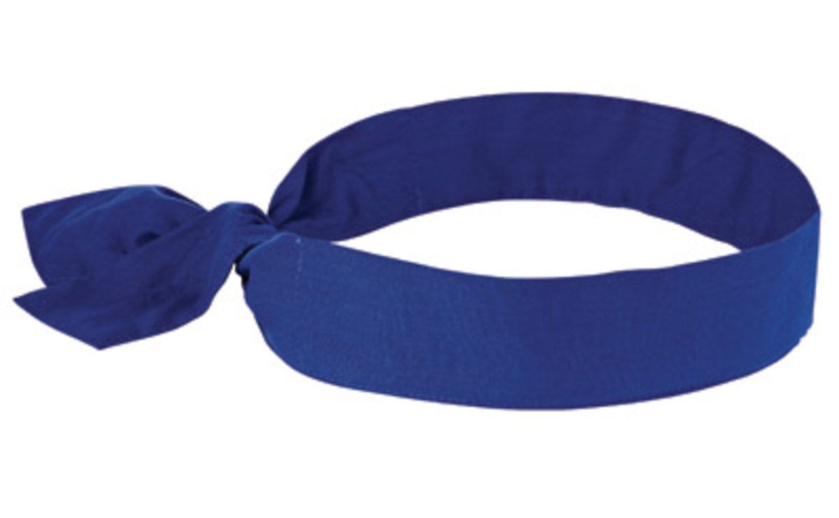 Ergodyne Blue Chill-Its® 6700 Cotton/Polymer Evaporative Cooling Bandana/Headband