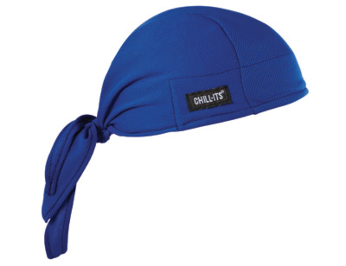 Ergodyne Blue ChillIts 6615 Hi Cool Dew Rag E5712481 for sale online at autumn supply