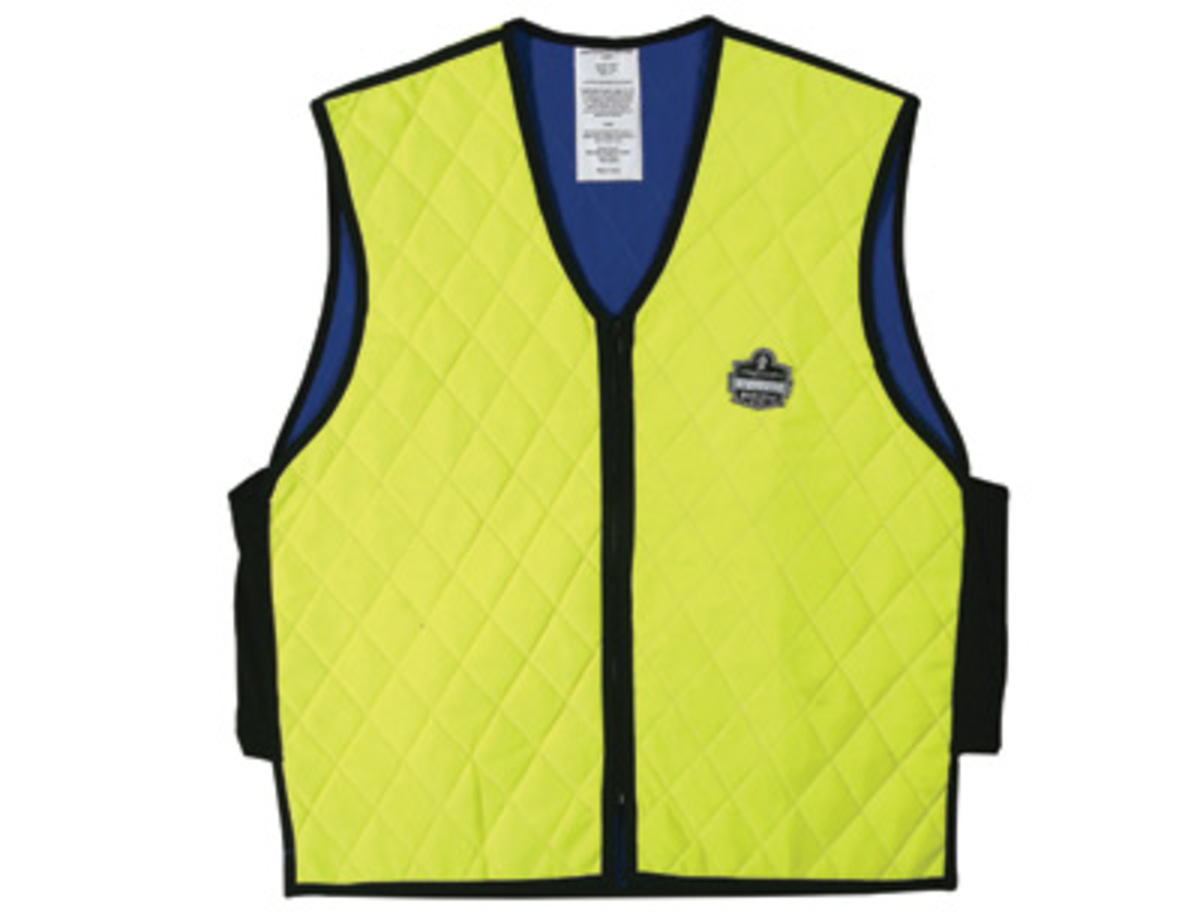 Ergodyne Large Lime Chill-Its® 6665 Nylon Cooling Vest