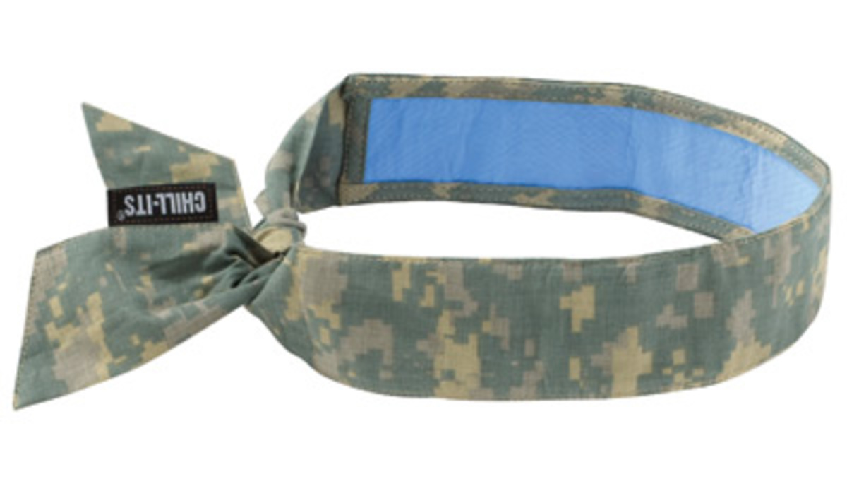 Ergodyne Camouflage Chill-Its® 6700CT Cotton/PVA Evaporative Cooling Bandana