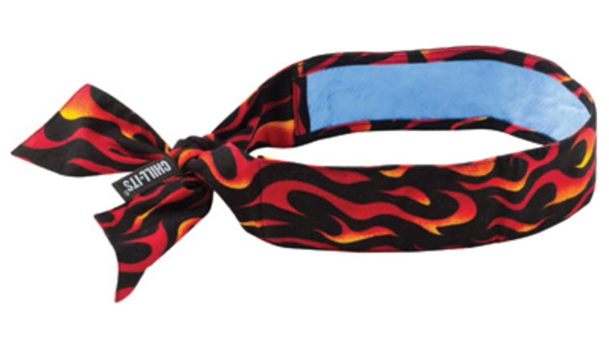 Ergodyne Flames Chill-Its® 6700CT Cotton/PVA Evaporative Cooling Bandana