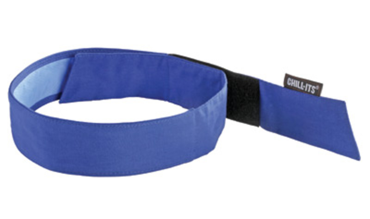 Ergodyne Blue ChillIts 6705CT CottonPVA Bandana E5712577 for sale online at autumn supply