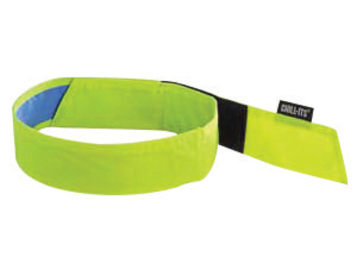 Ergodyne Lime ChillIts 6705CT CottonPVA Bandana E5712576 for sale online at autumn supply