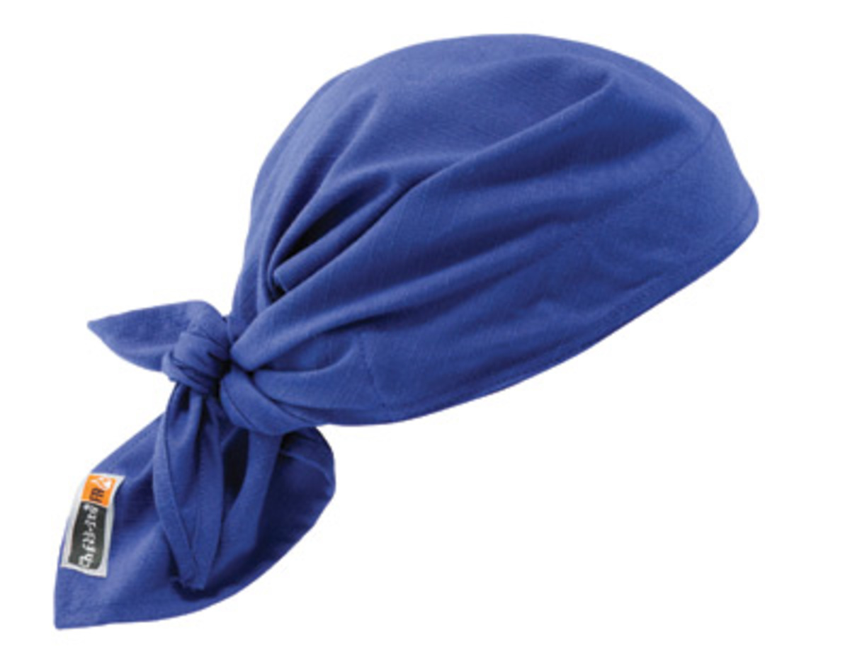 Ergodyne Blue Chill-Its® 6710FR Modacrylic/Cotton Evaporative Cooling Hat