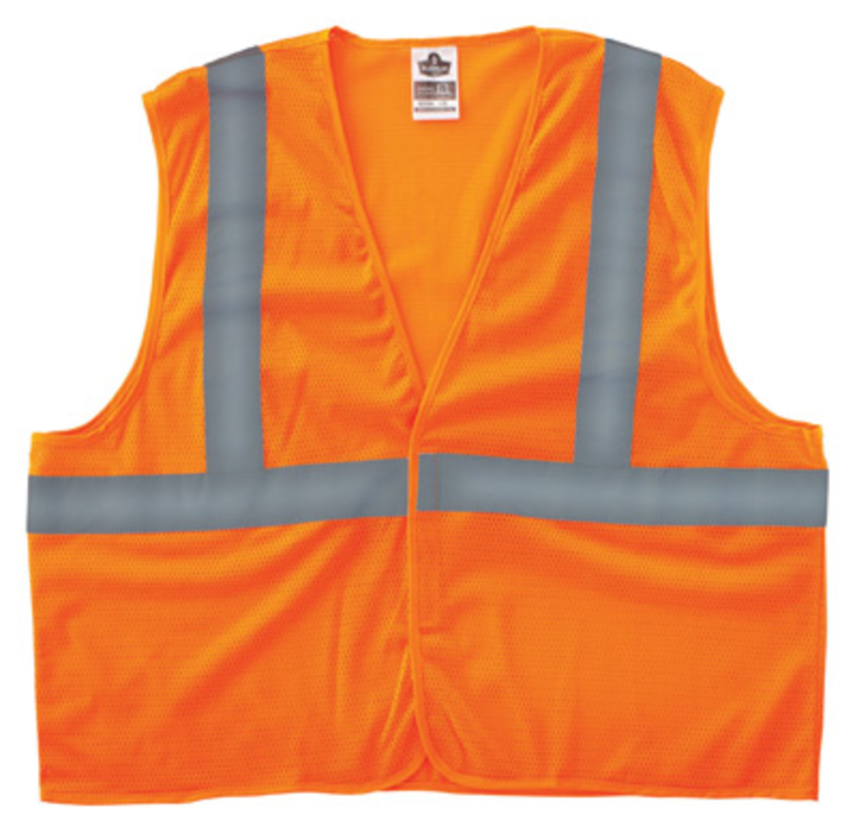 Ergodyne Large - X-Large Orange GloWear® 8205HL Polyester Mesh Super Economy Vest