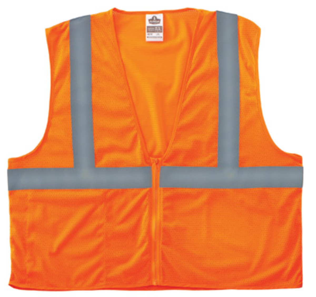 Ergodyne 2X - 3X Orange GloWear® 8210Z Polyester Mesh Economy Vest