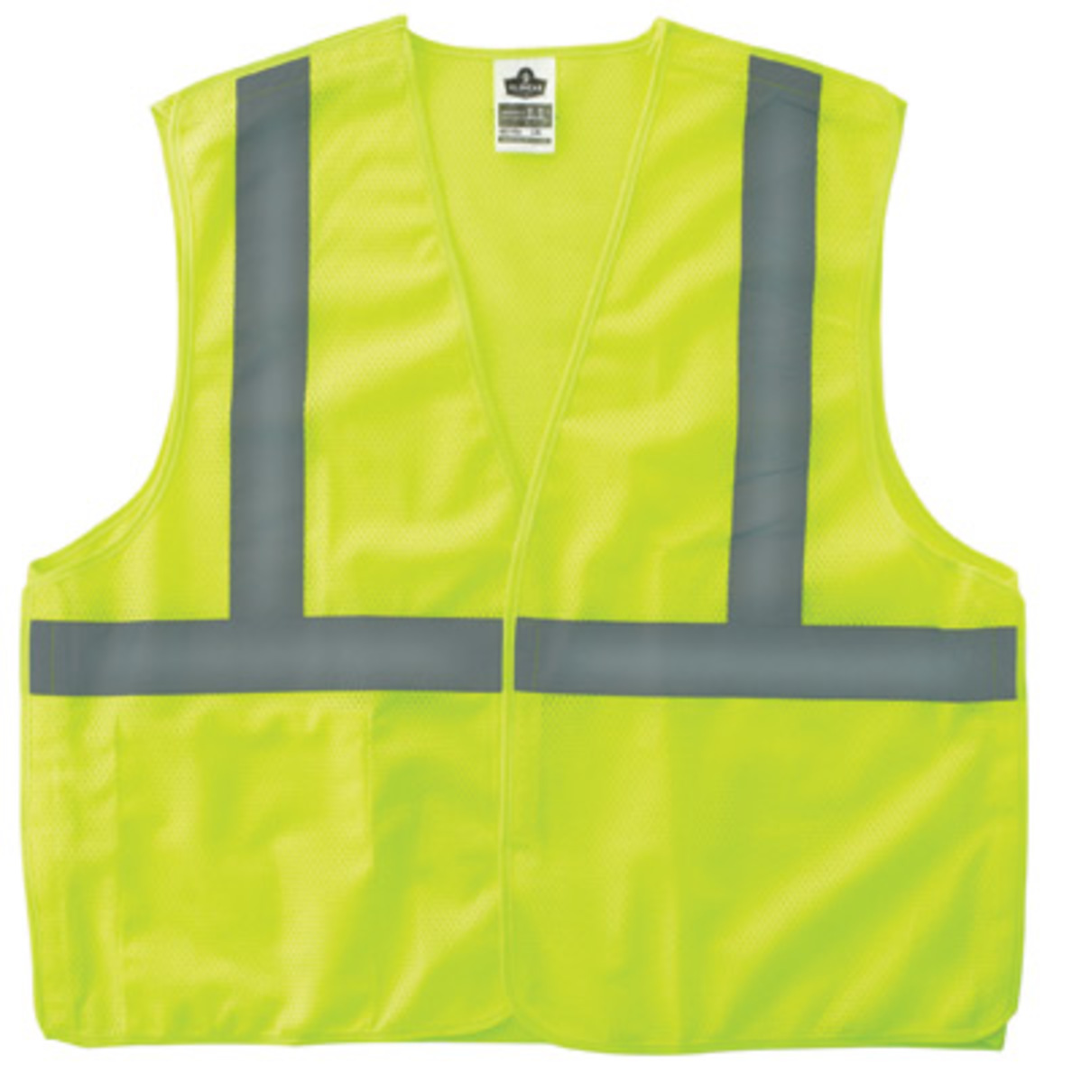 Ergodyne 2X - 3X Lime GloWear® 8215BA Polyester Mesh Economy Breakaway Vest