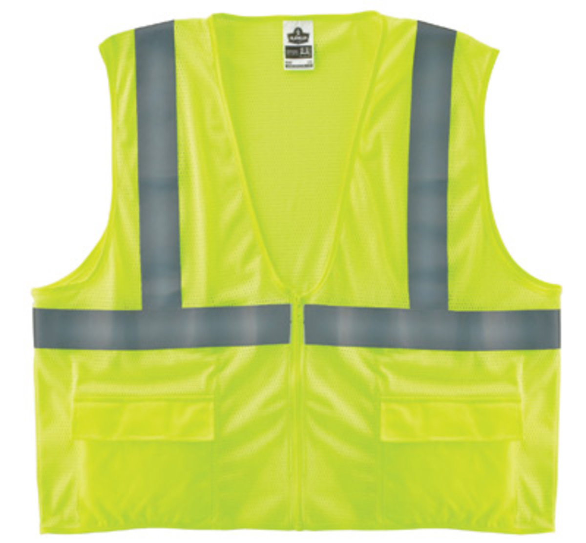 Ergodyne 4X - 5X Lime GloWear® 8220Z Polyester Mesh Standard Vest