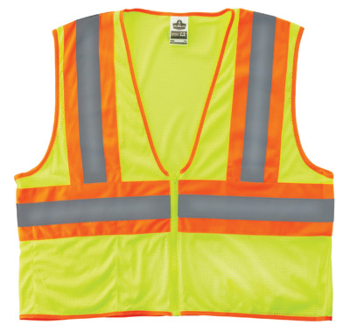 Ergodyne 2X - 3X Lime GloWear® 8229Z Polyester Mesh Economy Two-Tone Vest