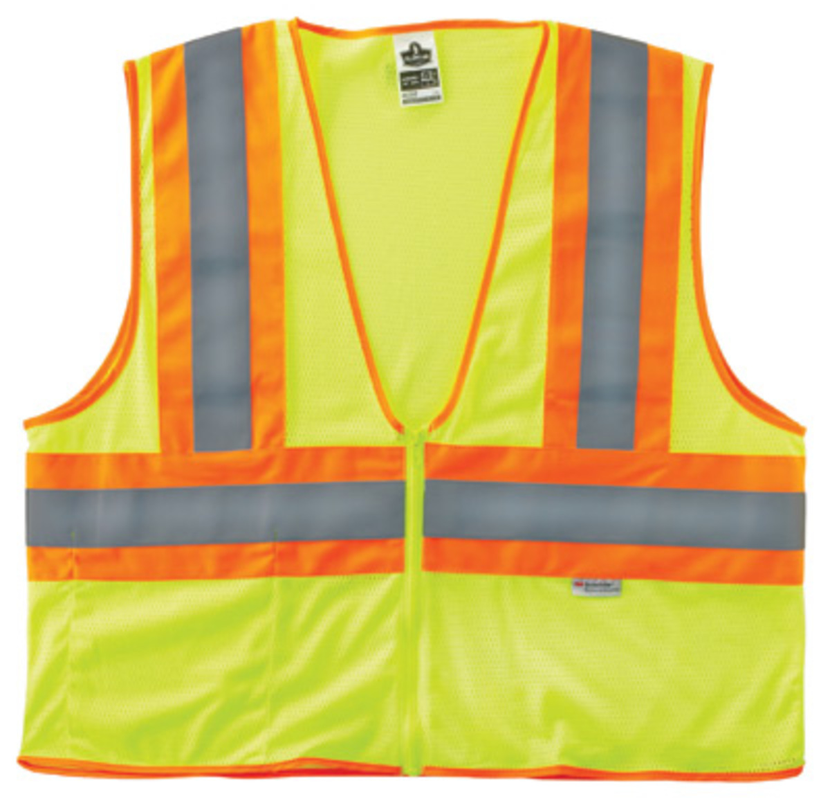 Ergodyne Lime GloWear 8230Z Polyester Mesh TwoTone Ve E5721327 for sale online at autumn supply