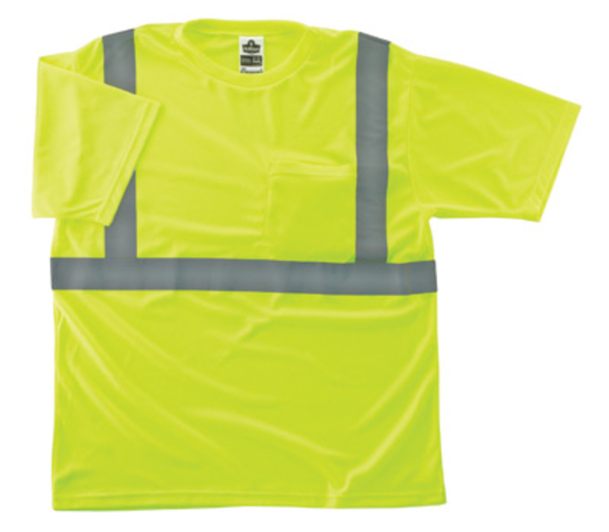 Ergodyne Small Lime GloWear® 8289 Birdseye Knit Polyester T-Shirt