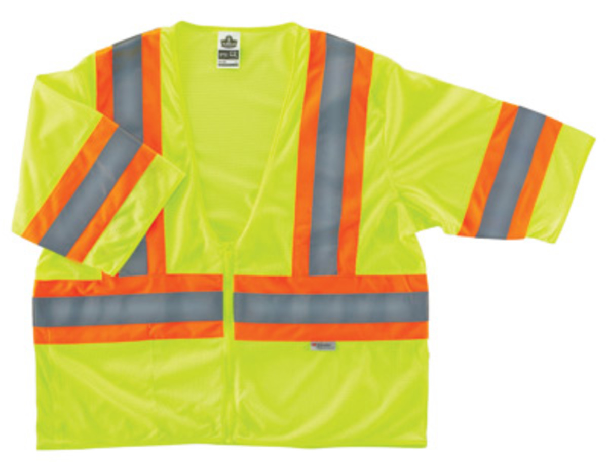 Ergodyne Large XLarge Lime GloWear 8330Z Polyester M E5722185 for sale online at autumn supply