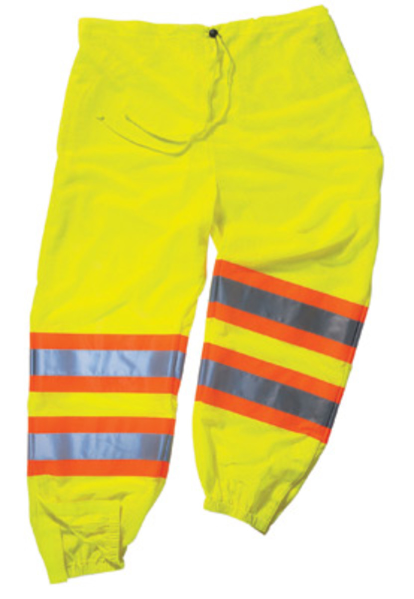 Ergodyne 2X - 3X Lime GloWear® 8911 Polyester Mesh Two-Tone Pants