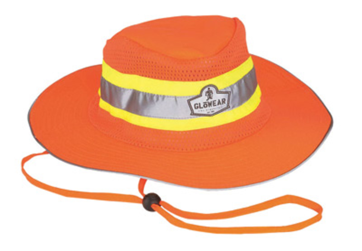 Ergodyne Large/XL Orange Glowear® 8935 Polyester Cap