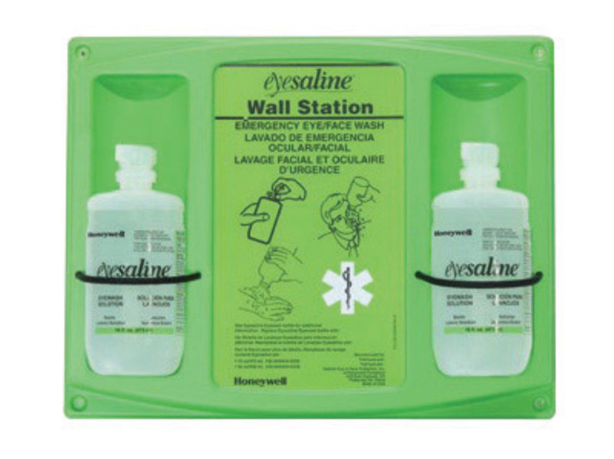 Honeywell 16 Ounce Bottle Eyesaline® Sterile Eye Wash Wall Station