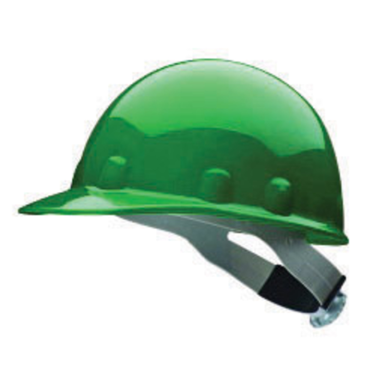 Honeywell Green Fibre-Metal® E2 Thermoplastic Cap Style Hard Hat With Rachet/8 Point Swingstrap Ratchet Suspension
