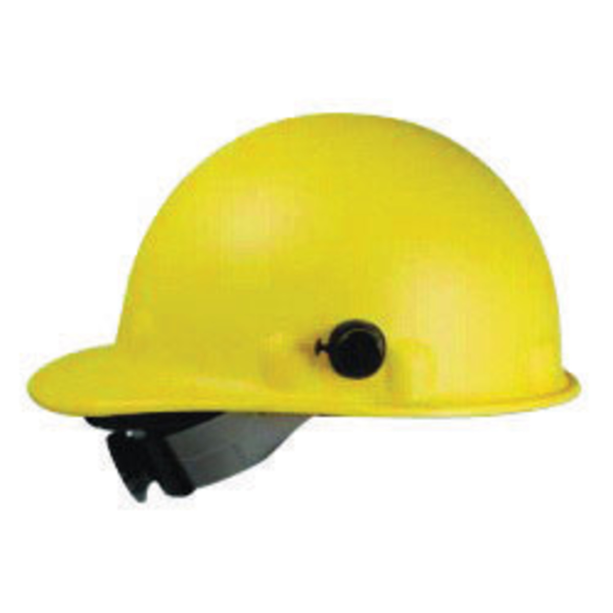 Honeywell Yellow Fibre-Metal® Roughneck P2 Fiberglass Cap Style Hard Hat With SuperEight® Rachet/8 Point Swingstrap Ratchet Susp