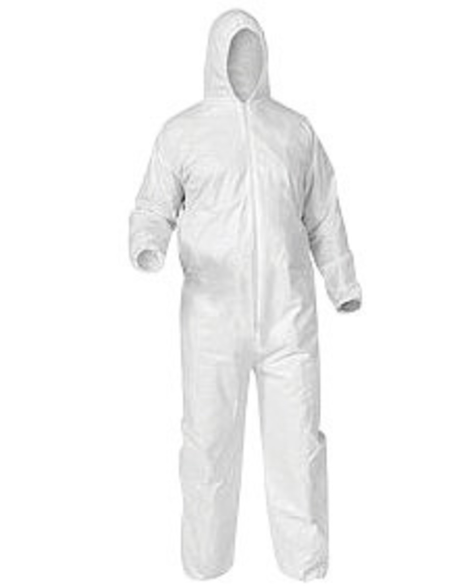 Kimberly-Clark Professional™ X-Large White KleenGuard™ A35 Film Laminate Disposable Coveralls (Availability restrictions apply.)