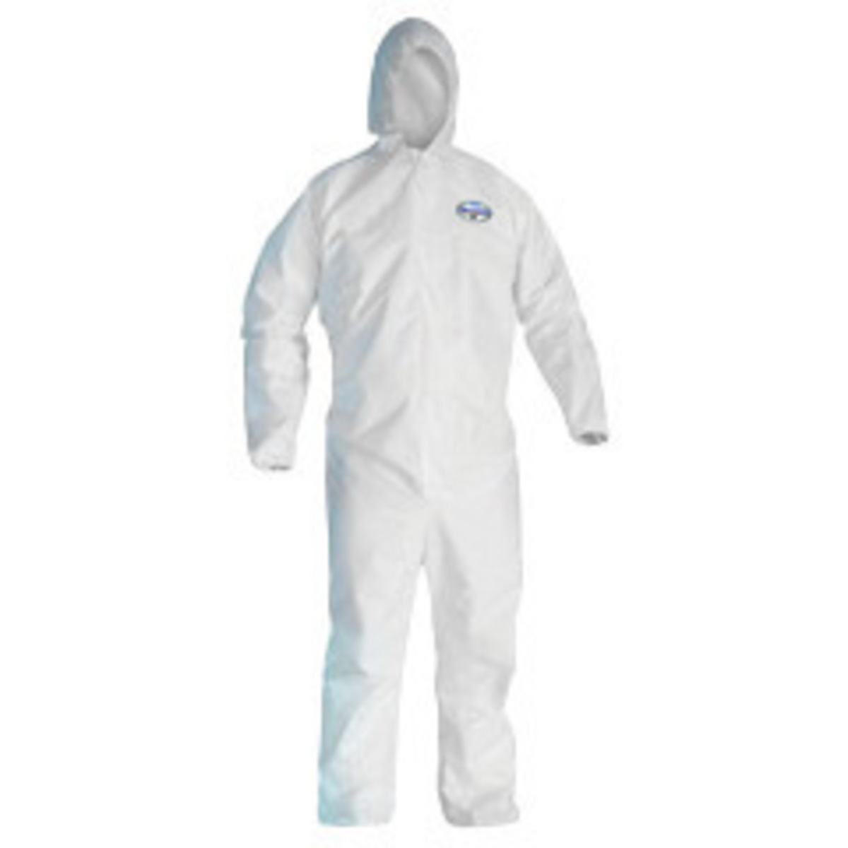 2X White KleenGuard* A45 Film Laminate Bib Overalls/Coveralls (Availability restrictions apply.)