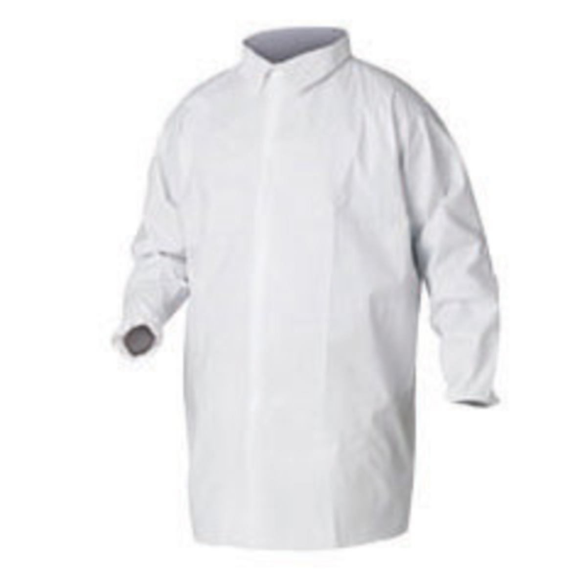 Kimberly-Clark Professional™ Large White KleenGuard™ A40 Film Laminate Disposable Lab Coat (Availability restrictions apply.)
