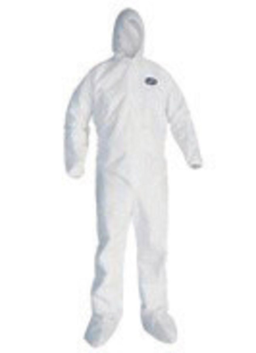 Kimberly-Clark Professional™ 4X White KleenGuard™ A20 SMMMS Disposable Coveralls (Availability restrictions apply.)