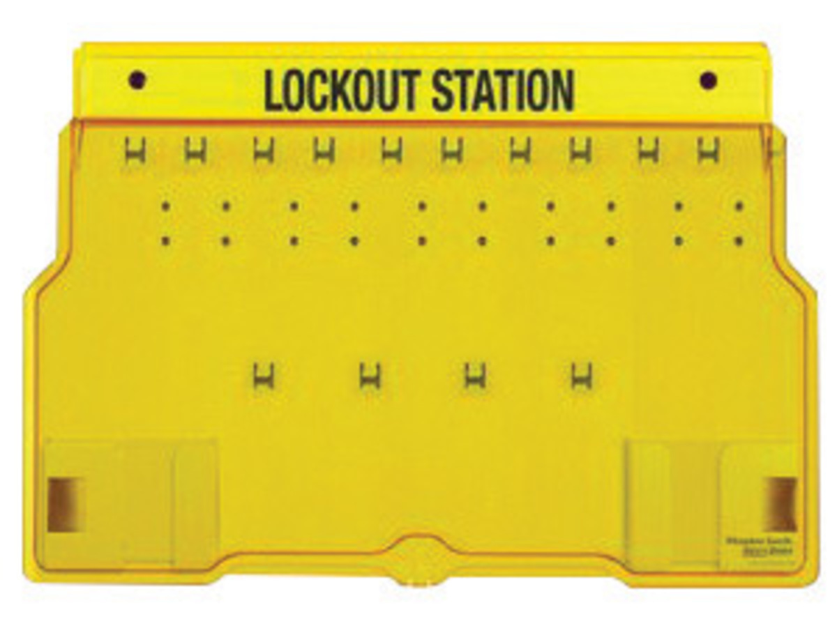 Master Lock Yellow 22 X 15 12 Polycarbonate Bilingual M191483BES for sale online at autumn supply