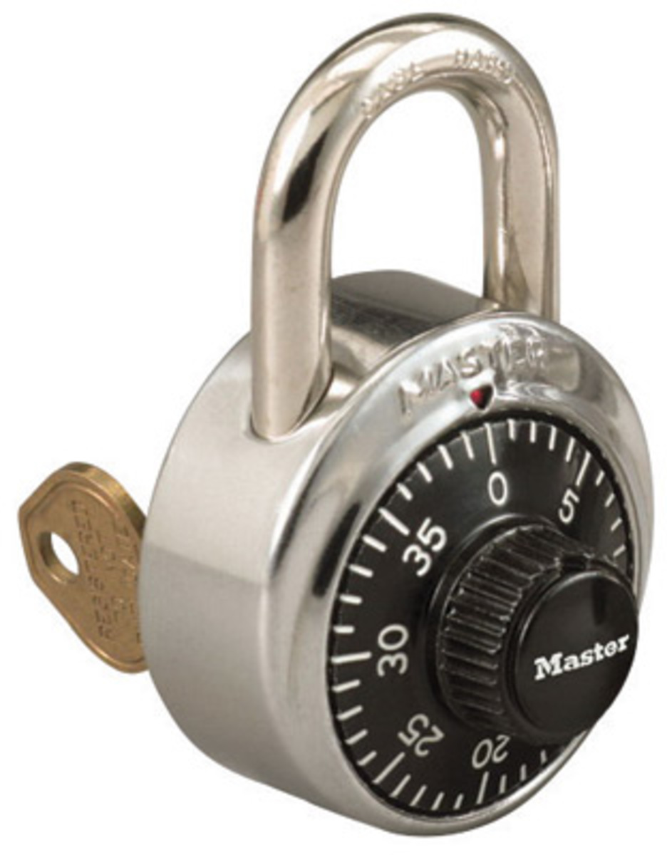 Master Lock® Silver Stainless Steel Anti-Shim Technology Combination Padlock With 9/32