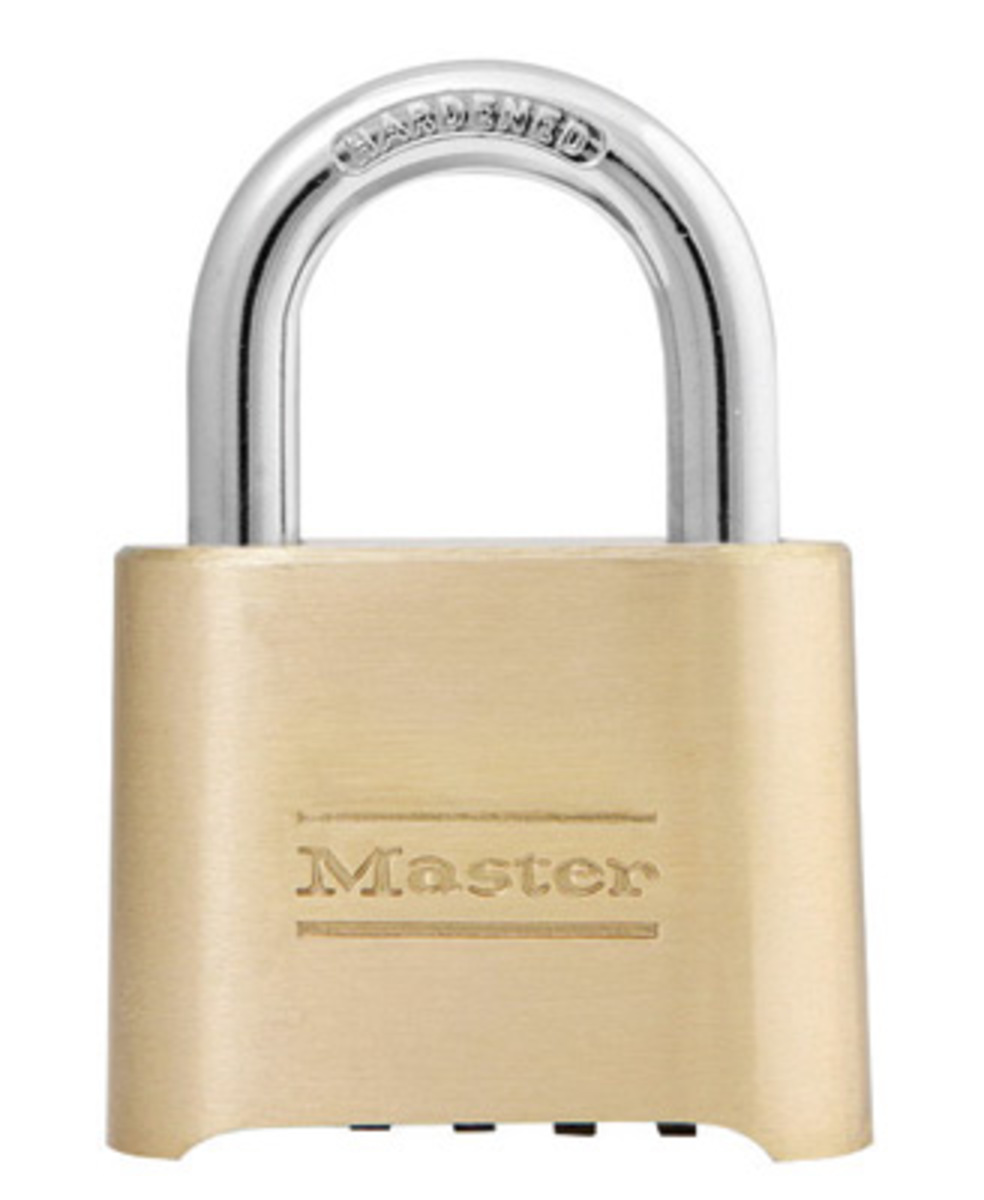 Master Lock® Brass Resettable Set-Your-Own Combination Padlock With 5/16