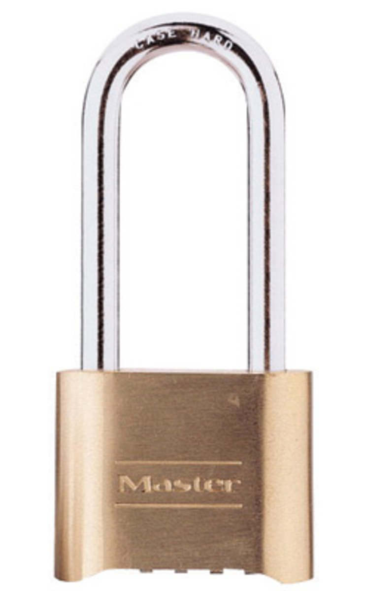 Master Lock® Solid Brass Resettable Set-Your-Own Combination Padlock With 5/16
