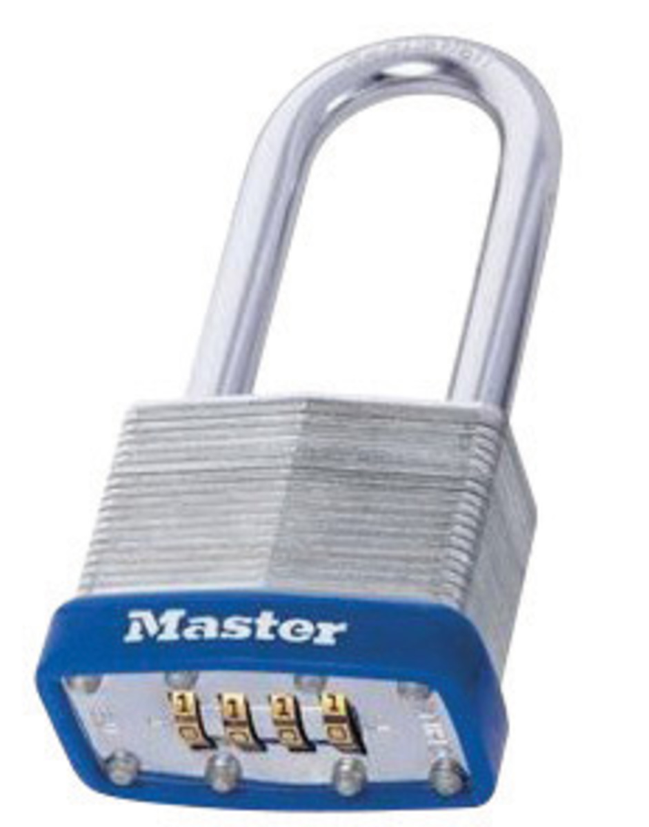 Master Lock® Laminated Steel Resettable Set-Your-Own Combination Padlock With 5/16