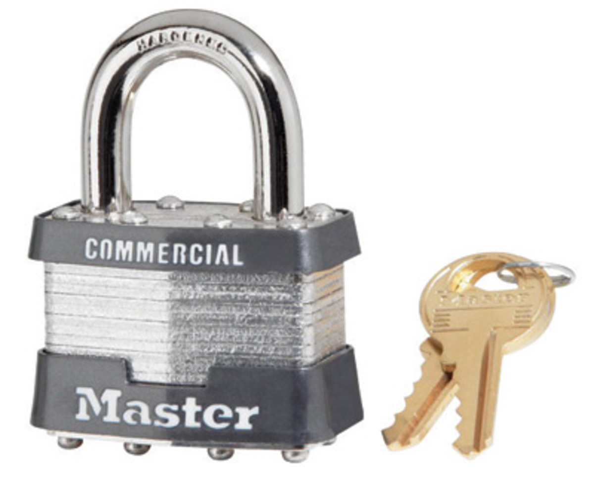 Master Lock® Camouflage Laminated Steel Non-Rekeyable Padlock With 5/16