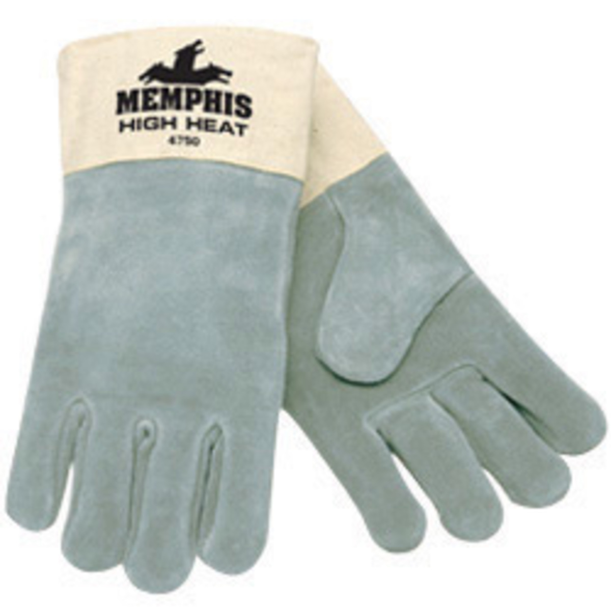 Memphis Glove X-Large Gray Split Cowhide Double Wool Lined Heat Resistant Gloves With 3 1/2
