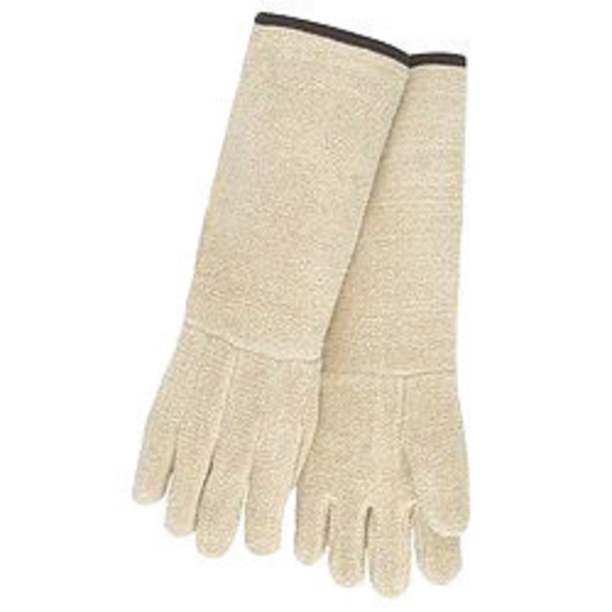 Memphis Glove Large Natural Hotline Extra Heavy Weight Loop-Out Terry Cloth Heat Resistant Gloves With Straight Thumb And 11