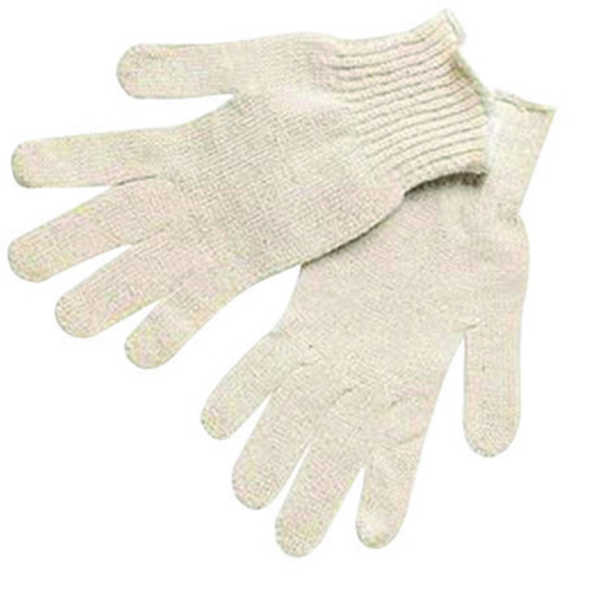 Memphis™ Medium Natural Cotton And Polyester Uncoated Work Gloves With Knit Wrist