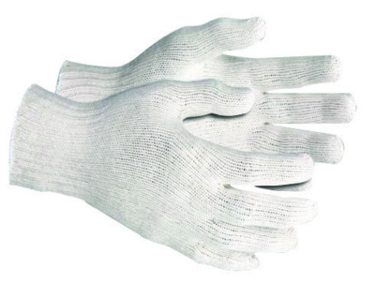 Memphis™ Large Natural Cotton And Polyester Uncoated Work Gloves With Knit Wrist