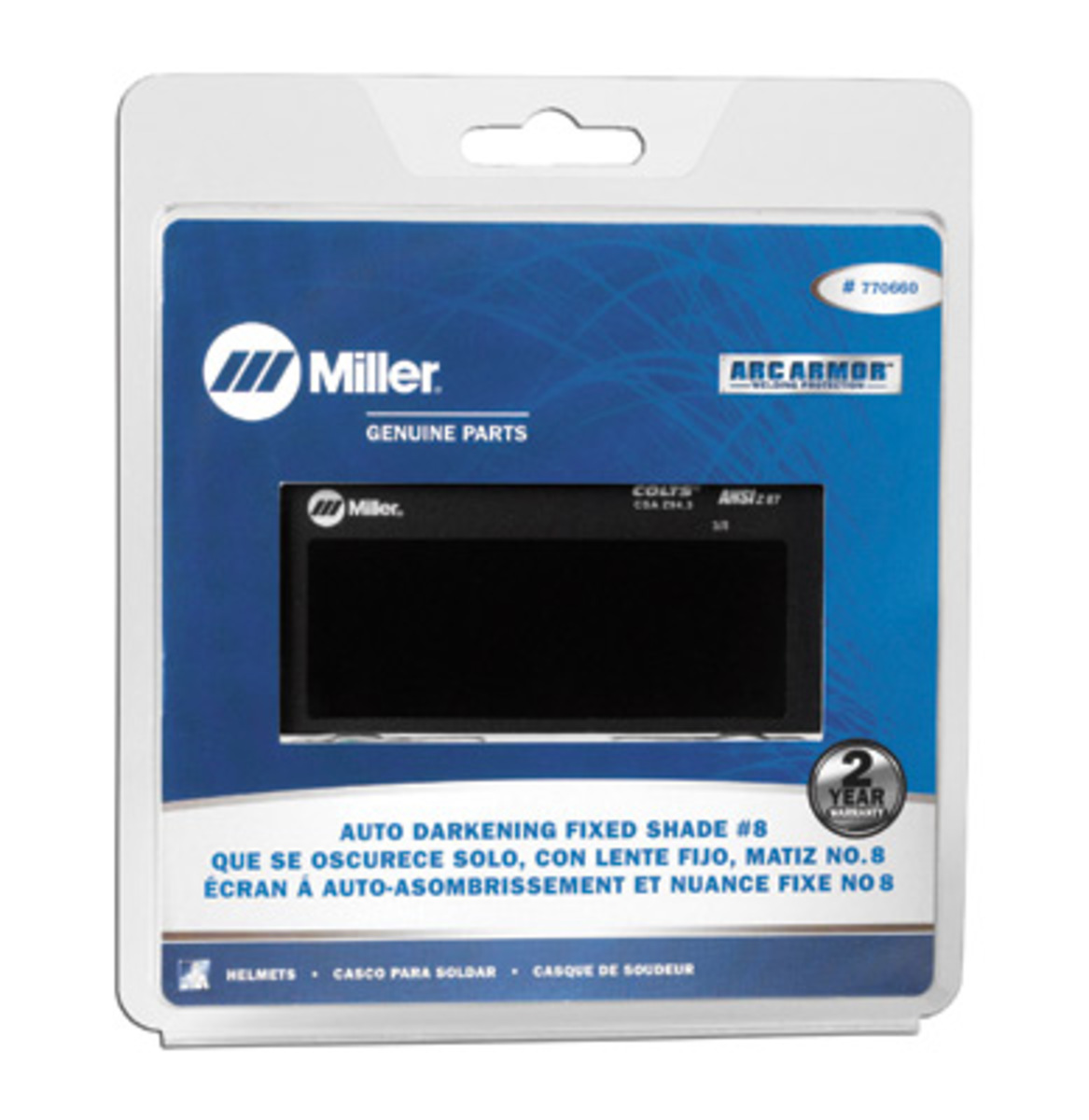 Miller 2 X 4 14 Fixed Shade 8 AutoDarkening Welding L MIL770660 for sale online at autumn supply