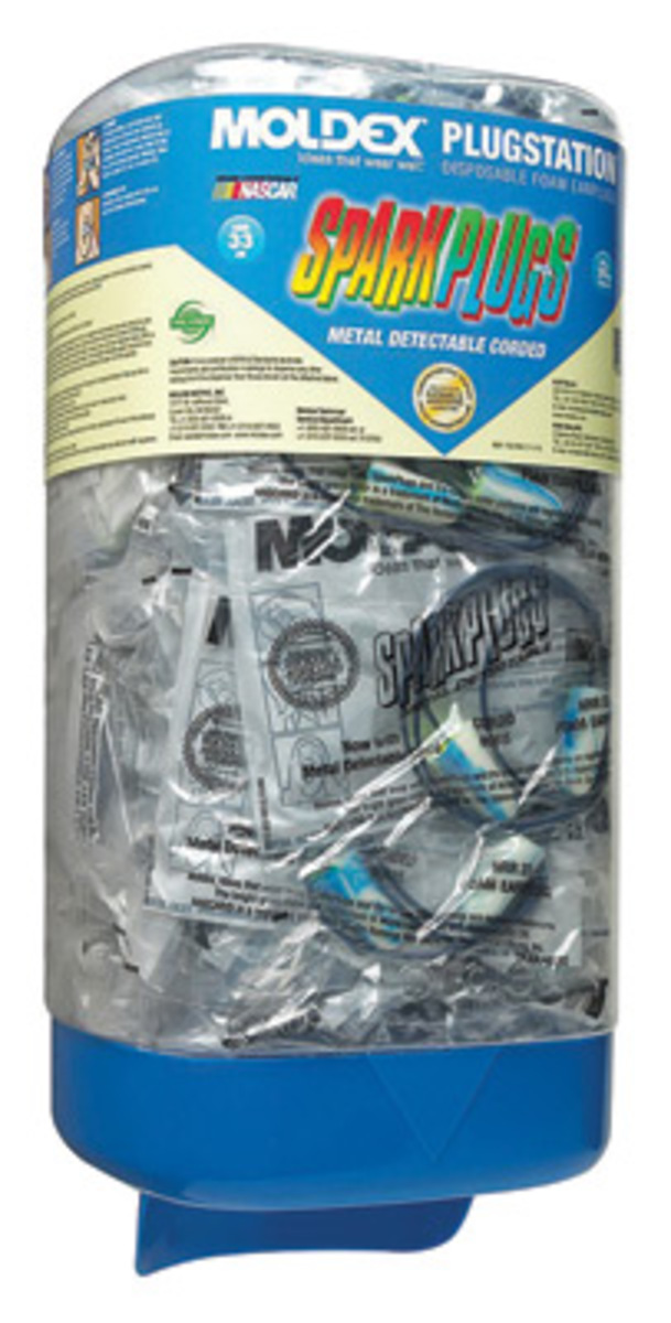 Moldex PlugStationSparkPlugs Tapered Foam Earplug Dis MOL6881 for sale online at autumn supply