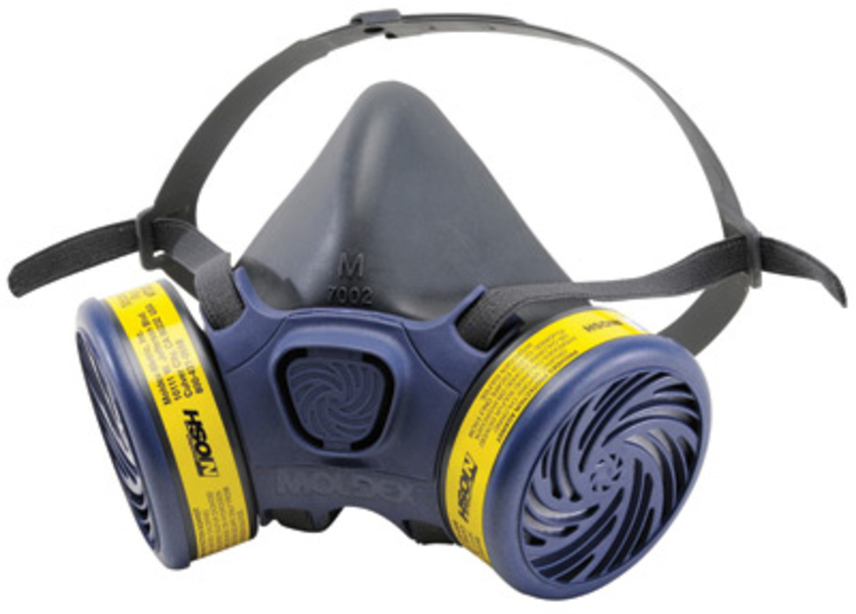 Moldex® Small 7000 Series Half Face Pre-Assembled Air Purifying Respirator With 7600 Mulit-Gas/Vapor Smart Cartridges (Availabil