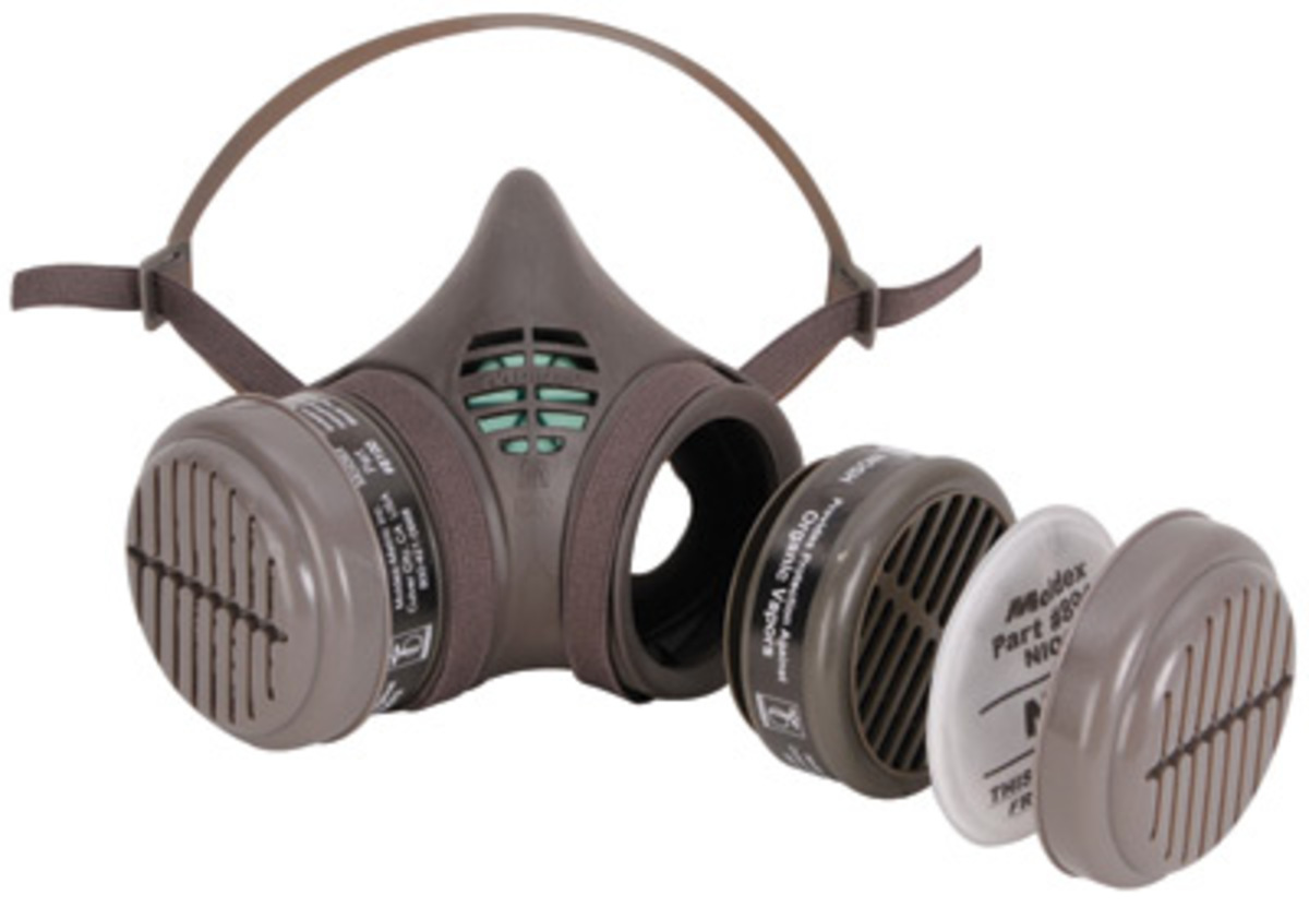 Half mask shop air purifying respirator