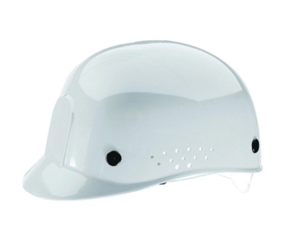 MSA White Polyethylene Cap Style Bump Cap With Pinlock Suspension