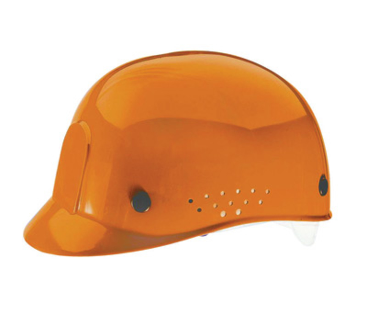 MSA Orange HDPE Cap Style Bump Cap With Pinlock Suspension