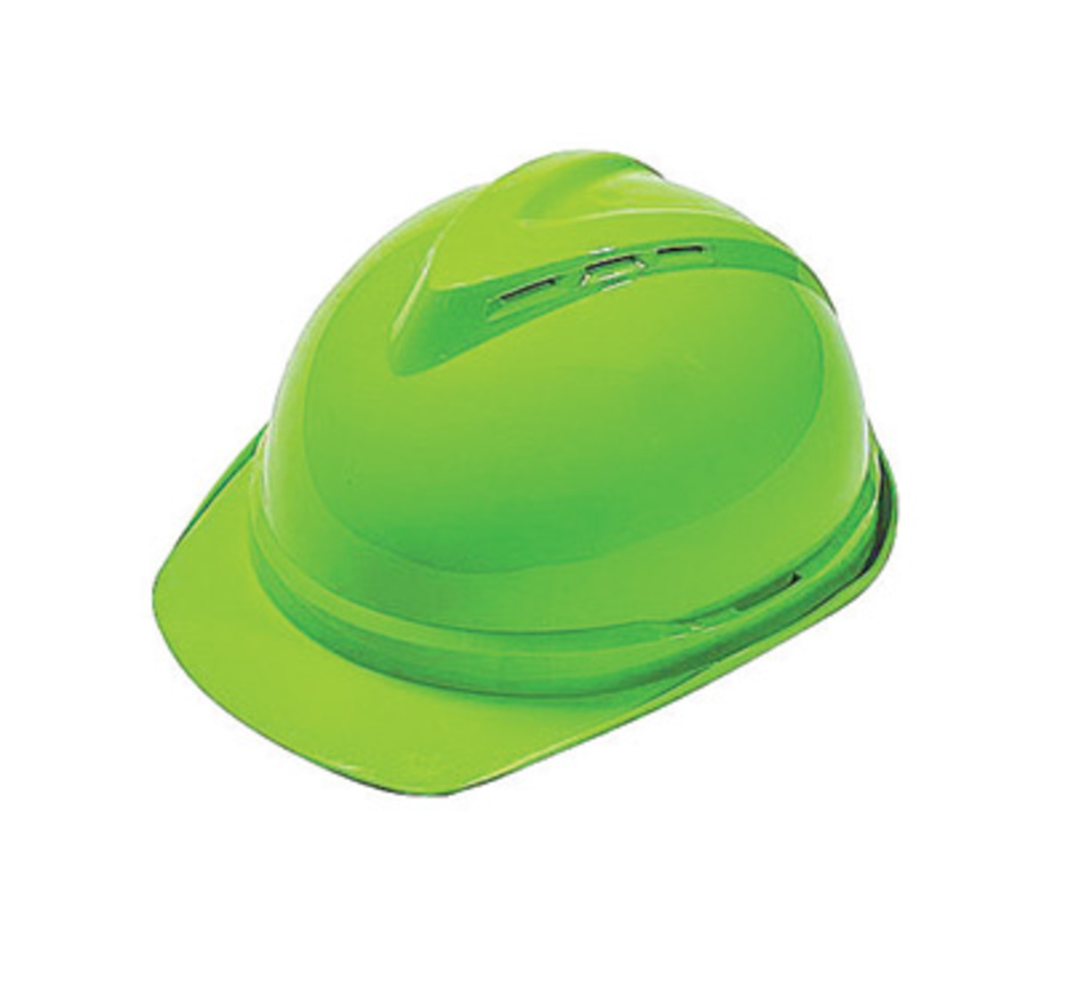 MSA Green Polyethylene Cap Style Hard Hat With Ratchet/6 Point Ratchet Suspension