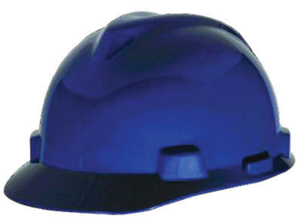MSA Blue Polyethylene Cap Style Hard Hat With 1-Touch™ Suspension